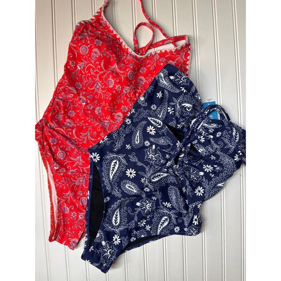 NWT Cupshe One Piece Swimsuit Convertible Cutout & Cross Back Swim Beach Sz S - Picture 2 of 7